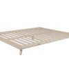 The Senza Bed Frame in natural finish
